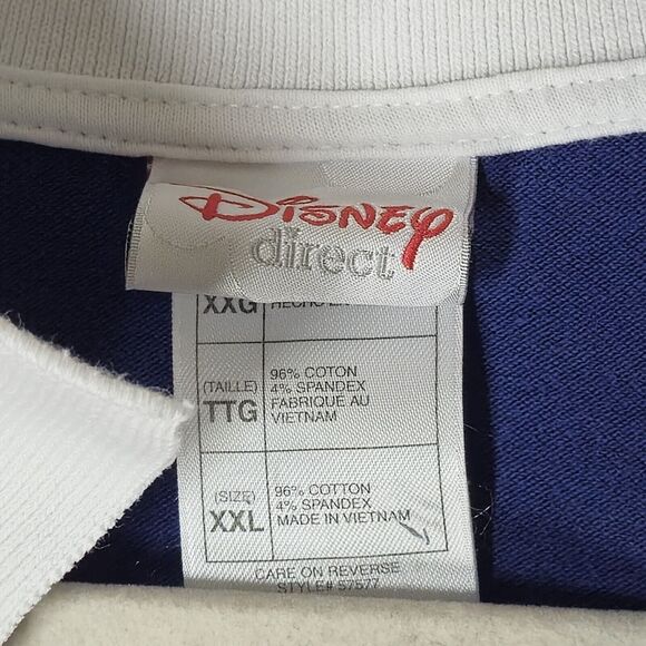 Vintage Disney Direct Shirt Polo Men's XXL Short Sleeve Y2K Logo Mickey Mouse - Picture 5 of 5